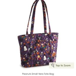 Vera Bradley Small Vera Peanuts Halloween Tote Bag - NWT